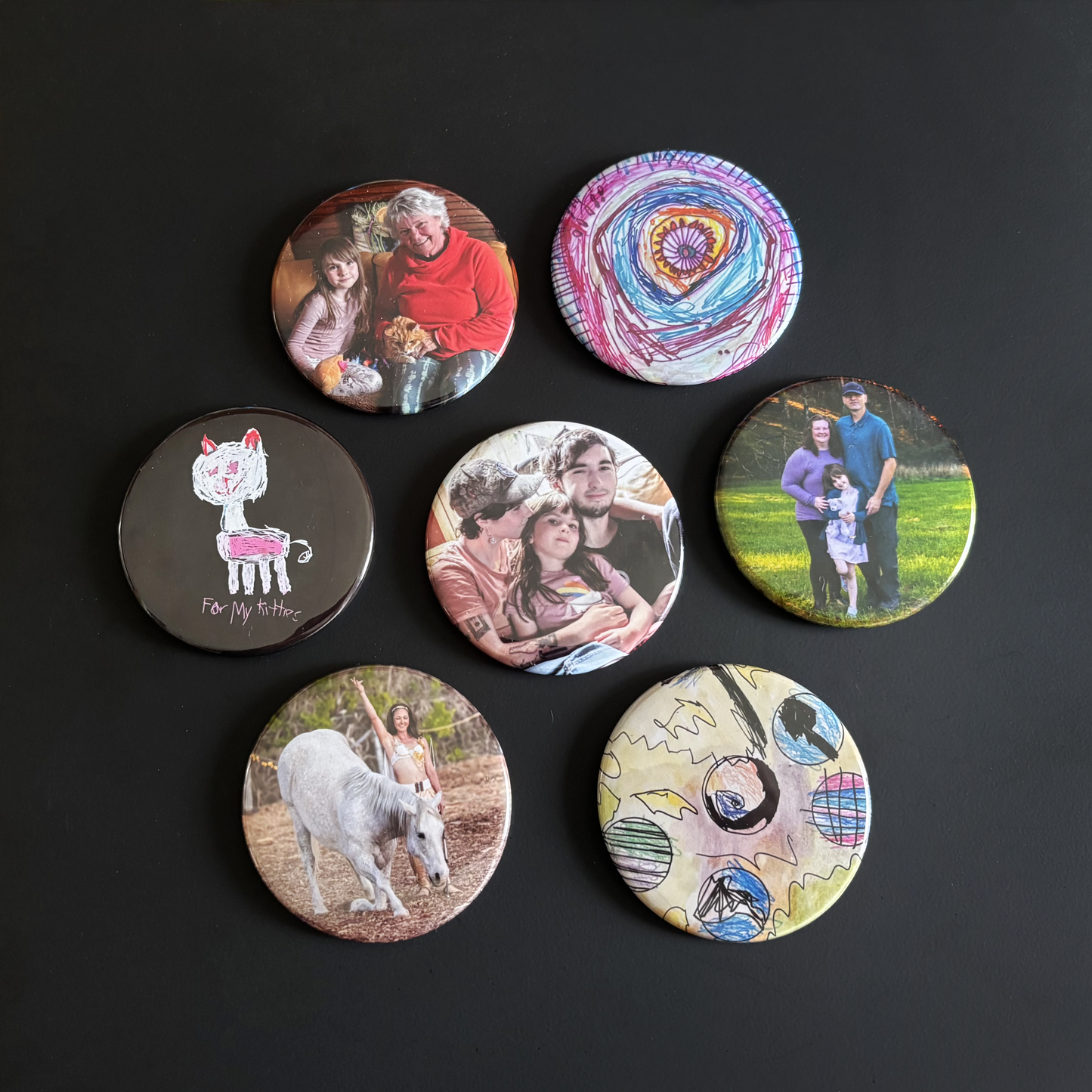 Custom Photo Magnets - Set of 9